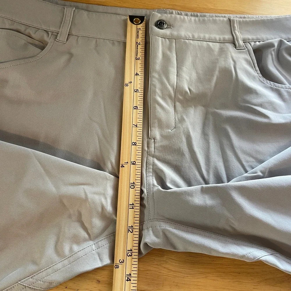 johnnie-O Cross Country Performance Golf Pants Mens 40x30 Gray Casual Wicking‎
